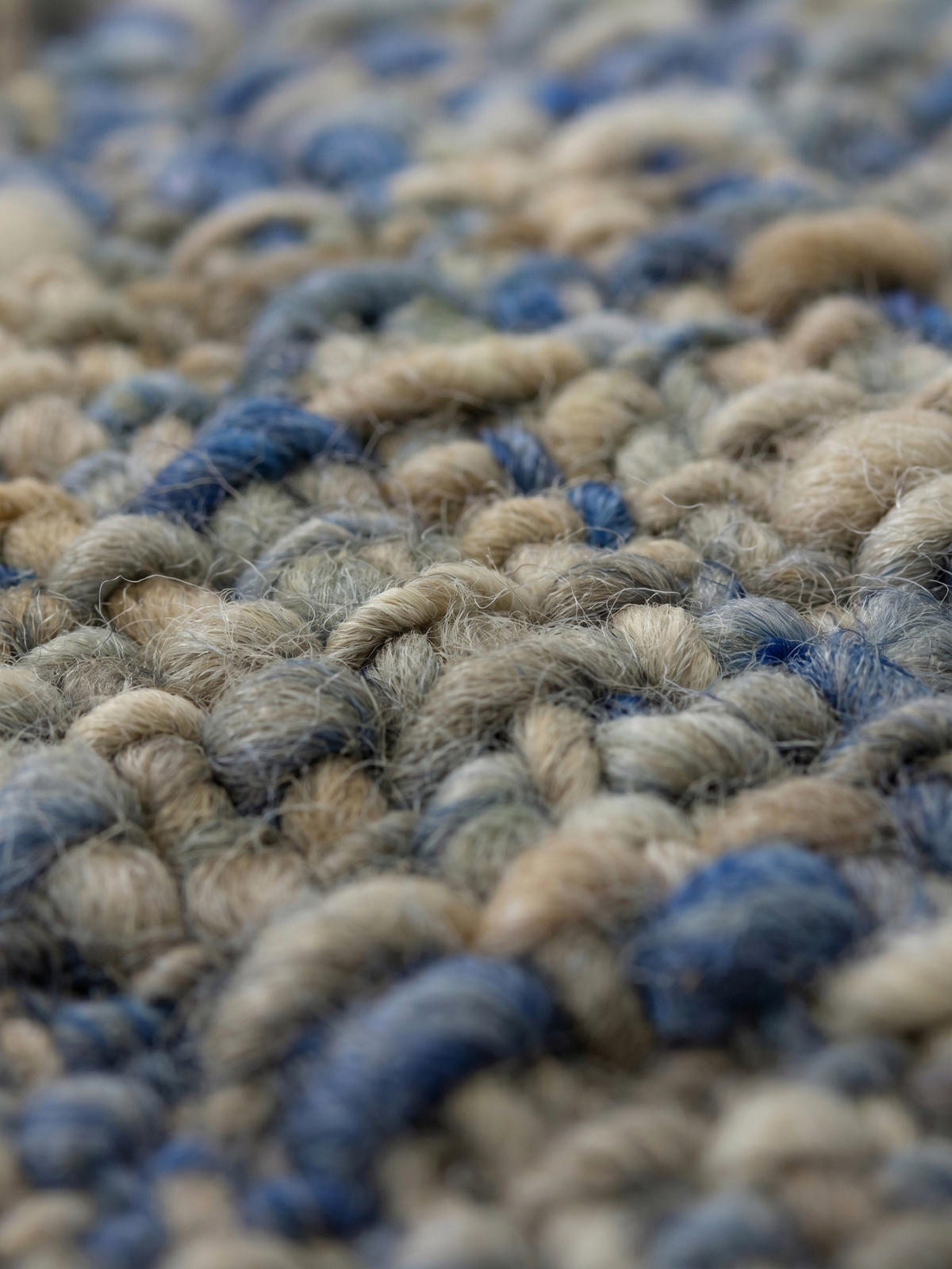 WOLLTEPPICH OTLEY, einfarbig, Blau, 160 x 230 cm - Blau, Textil (230/160cm) - KADIMA DESIGN