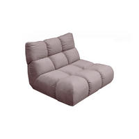 DREHSESSEL VIVIEN Grau Velvet Drehbar (360°) - Schwarz/Grau, Kunststoff/Textil (112/85/108cm) - KAWOLA