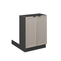 KÜCHENINSEL Fame-Line GrauBeige 60 cm ohne AP - Anthrazit/Grau, Holzwerkstoff (60/82/70cm) - Vicco