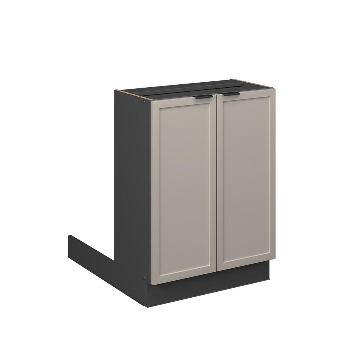 KÜCHENINSEL Fame-Line GrauBeige 60 cm ohne AP - Anthrazit/Grau, Holzwerkstoff (60/82/70cm) - Vicco