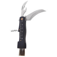 PILZMESSER Schwarz Silber - Schwarz, Holz (11.5cm) - Orion 