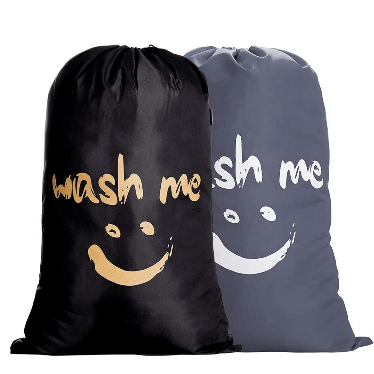 WÄSCHESACK 2-teiliges Set 120L mit Kordelzug 92 x 66 cm - Multicolor, Textil (66/92/66cm)