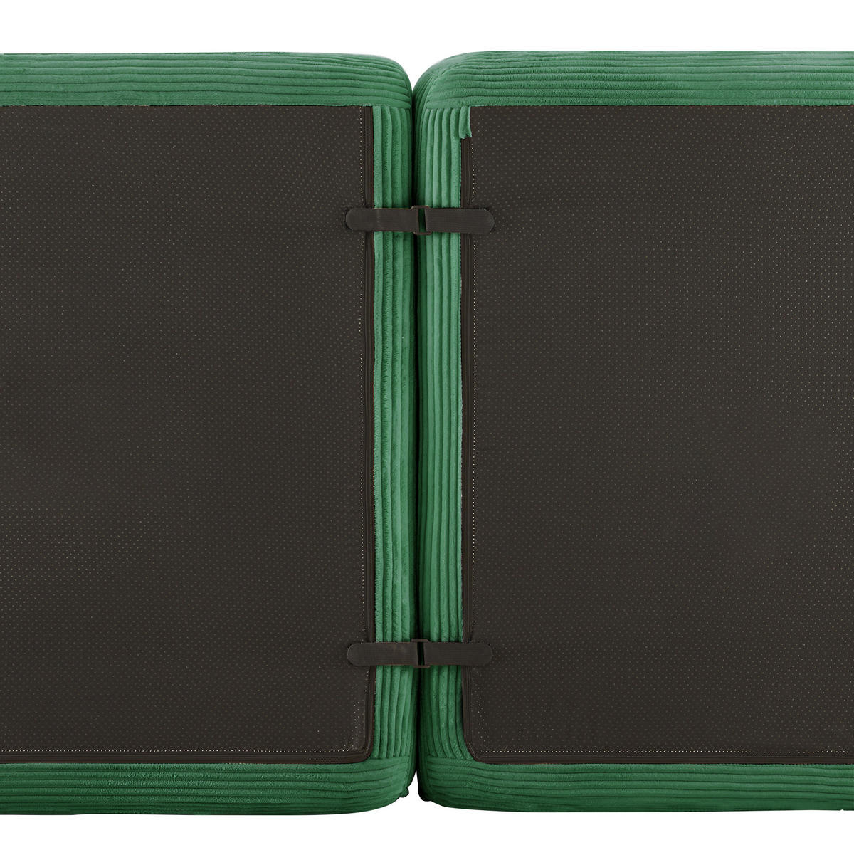 SOFA modular mit Tiefsitz 74 cm Cord Green 3-tlg. - Grün, Kunststoff (177/69/204.1cm) - Meubliv