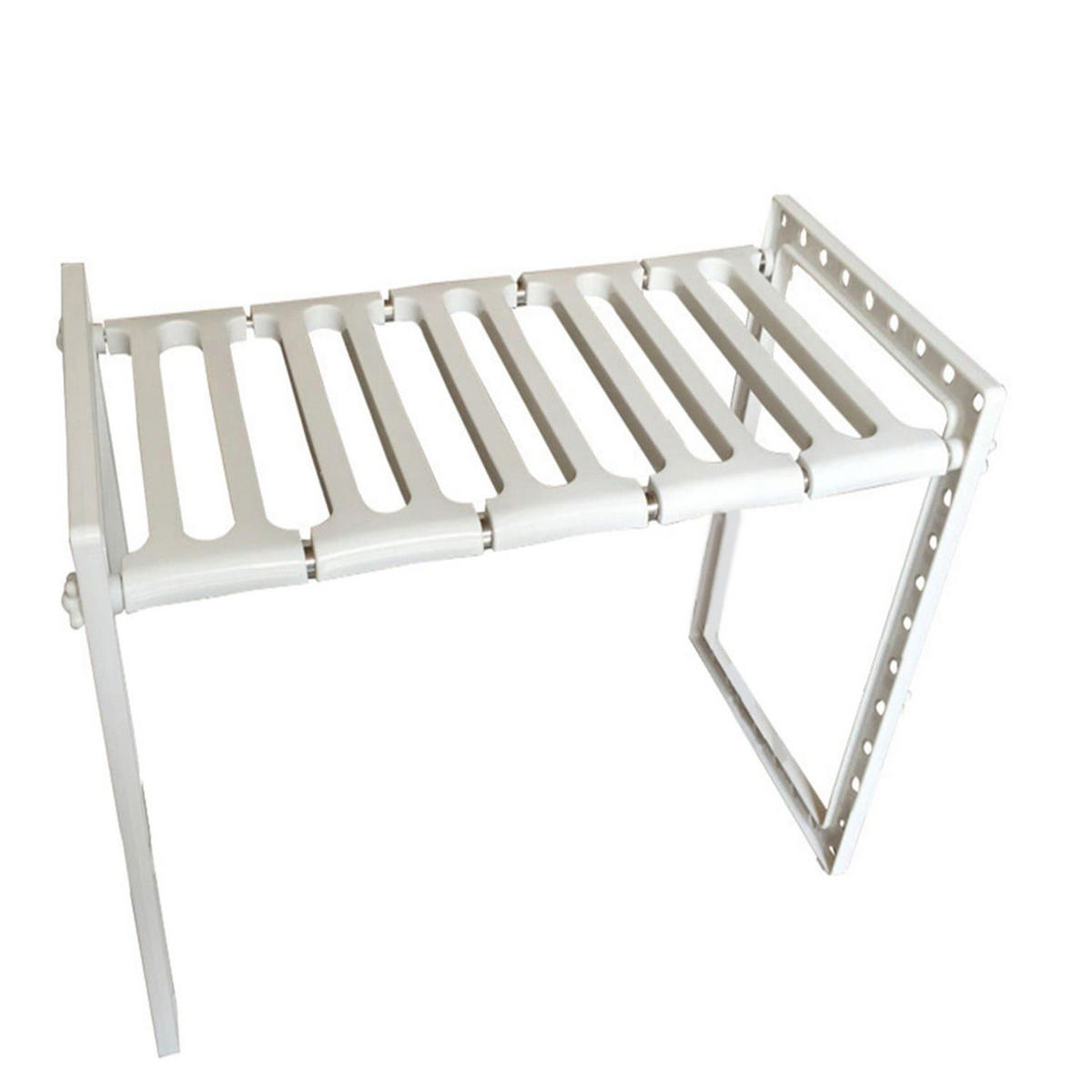 VÝSUVNÁ jednopatrová police pod dřez, šířka 38/65 cm - bílá, plast (26.5/38/27cm) - Calicosy