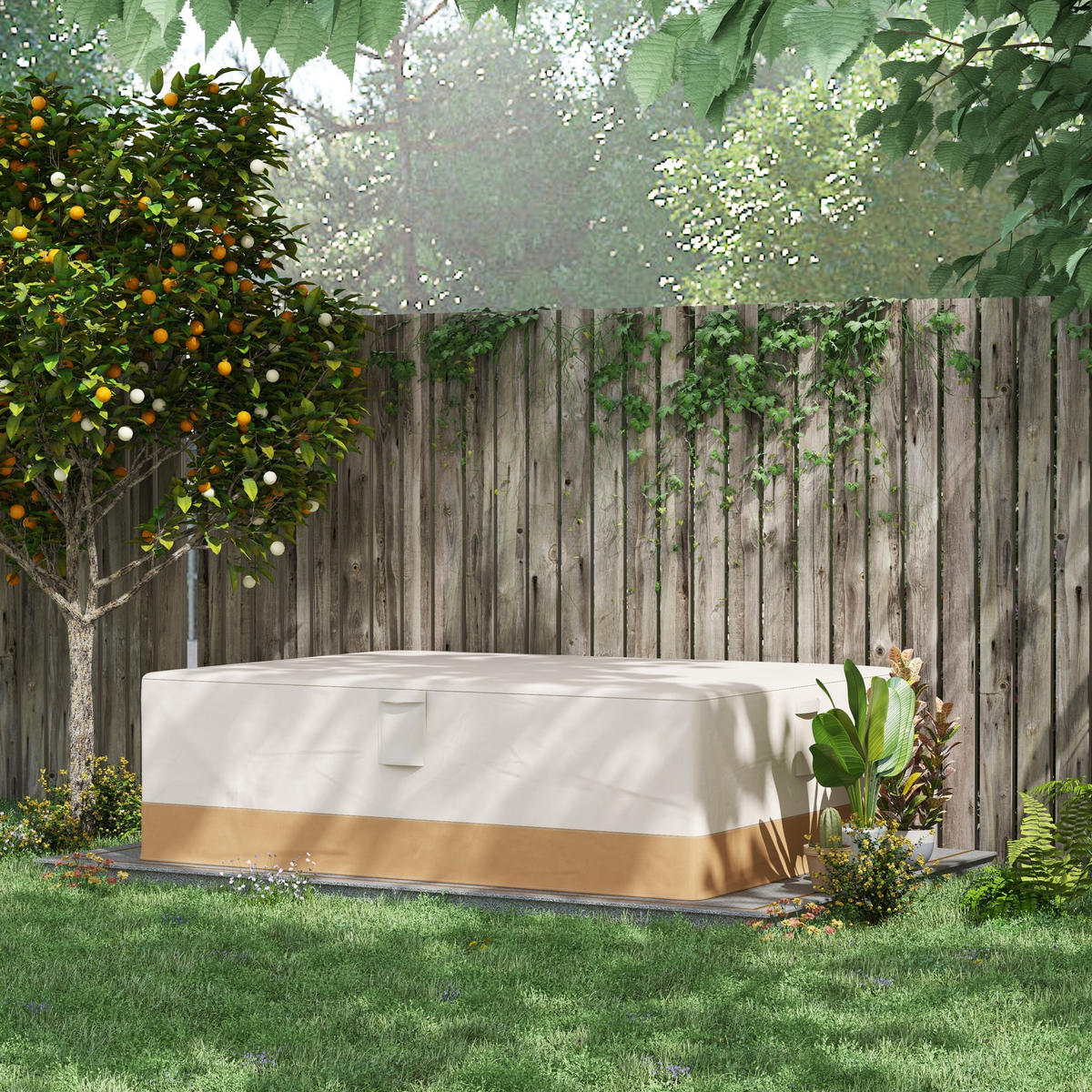 SCHUTZHÜLLE Beige 1 Stück - Beige, Kunststoff/Textil (275/78/208cm) - GiPP
