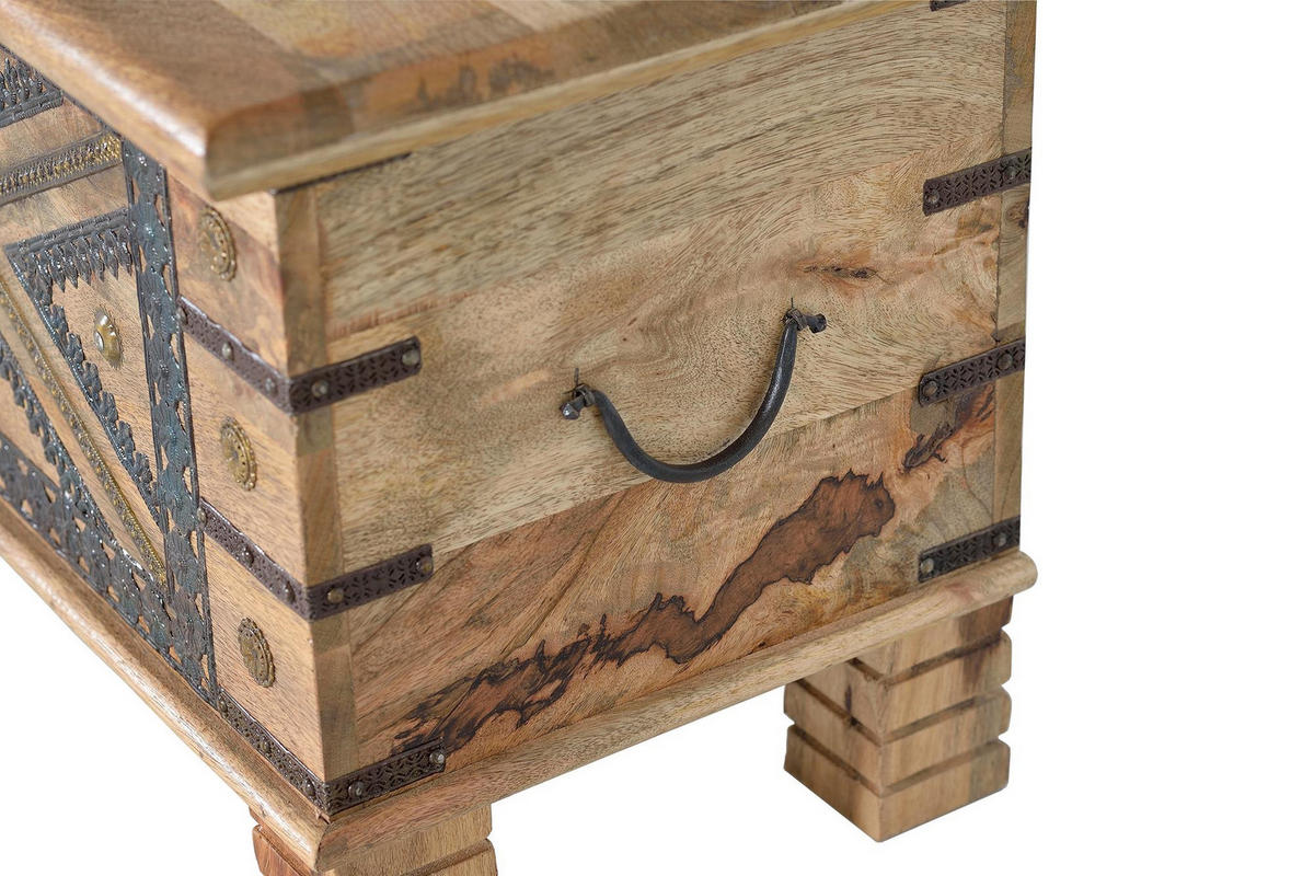 TRUHE aus Mangoholz - Braun, Holz (116/46/40cm) - Giner y Colomer