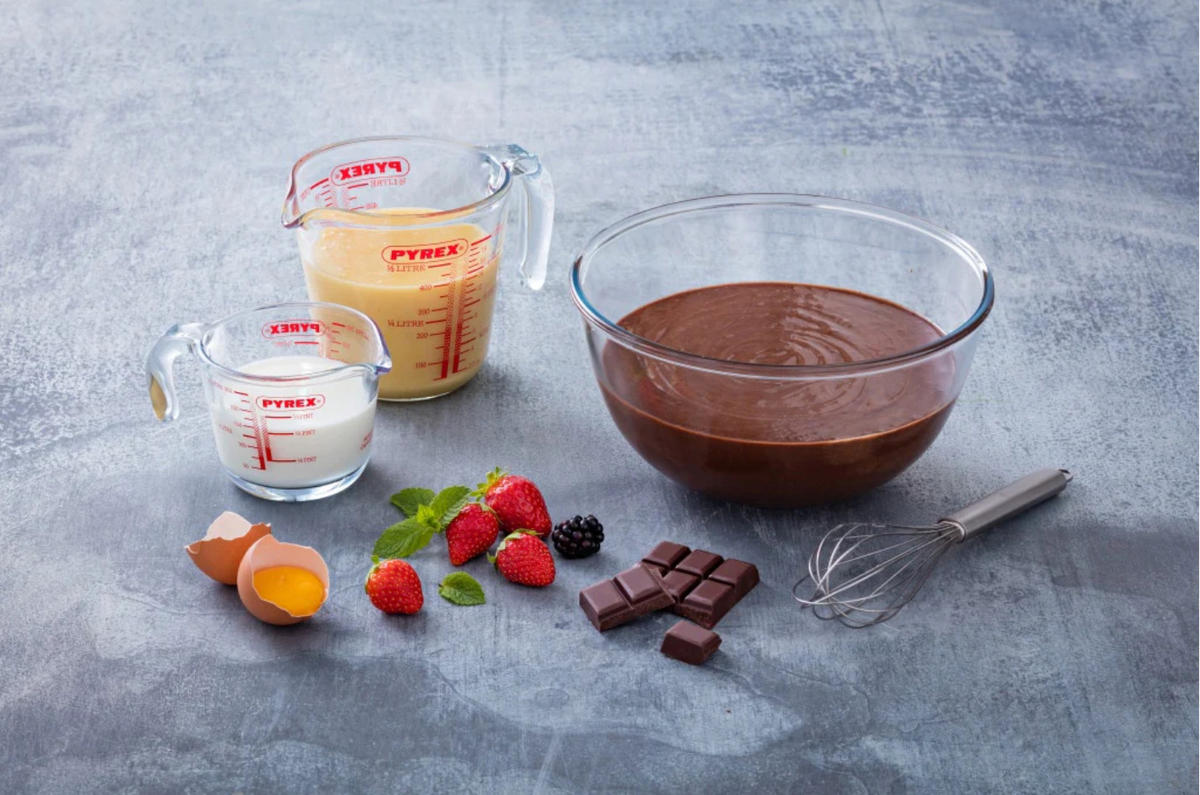 MESSBECHER Glas Set Iconics' 3-teilig - 250 ml, 500 ml & 1 Liter - Transparent, Glas (1L) - Pyrex