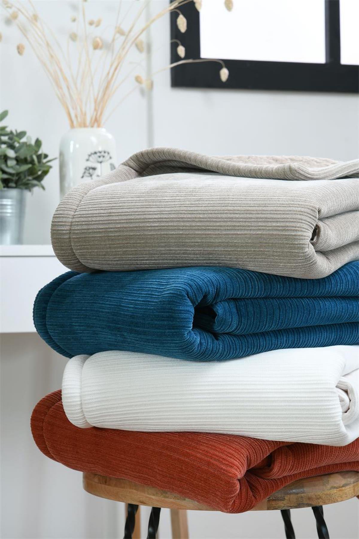 PLÜSCHDECKE Clayton 130/160 cm - Beige, Textil (160/130cm)
