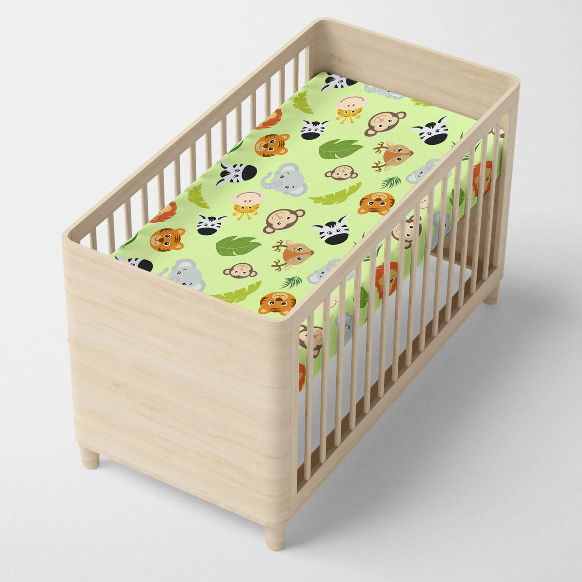 SPANNBETTTUCH wild 60x120x14 cm (kinderbett) mehrfarbig - Multicolor, Textil (60/120cm) - Happy Friday