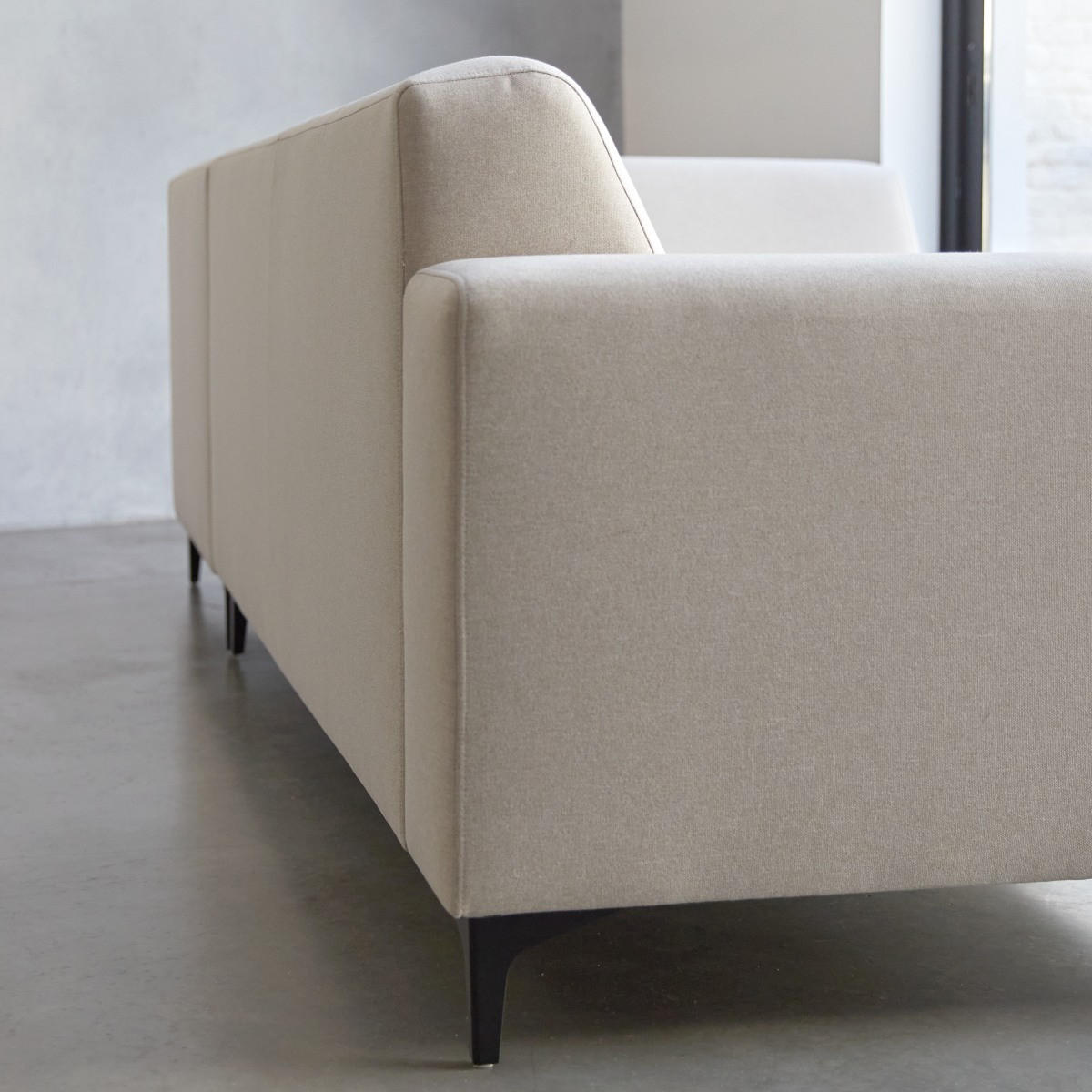 SOFA Lars Beige aus Stoff - Beige, Textil (294/185cm) - Tikamoon