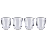 TRINKGLAS (4er Set) Hot & Cold - Transparent, Glas (0.15L) - BUTLERS