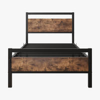 METALLBETT 140/200 cm DE-33024 mit Lattenrost und Stauraum Braun - Braun, Metall (140/200cm) - ComfortXL