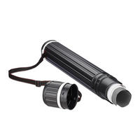 POSTERROLLE - Schwarz, Kunststoff (8/107/8cm) - Relaxdays