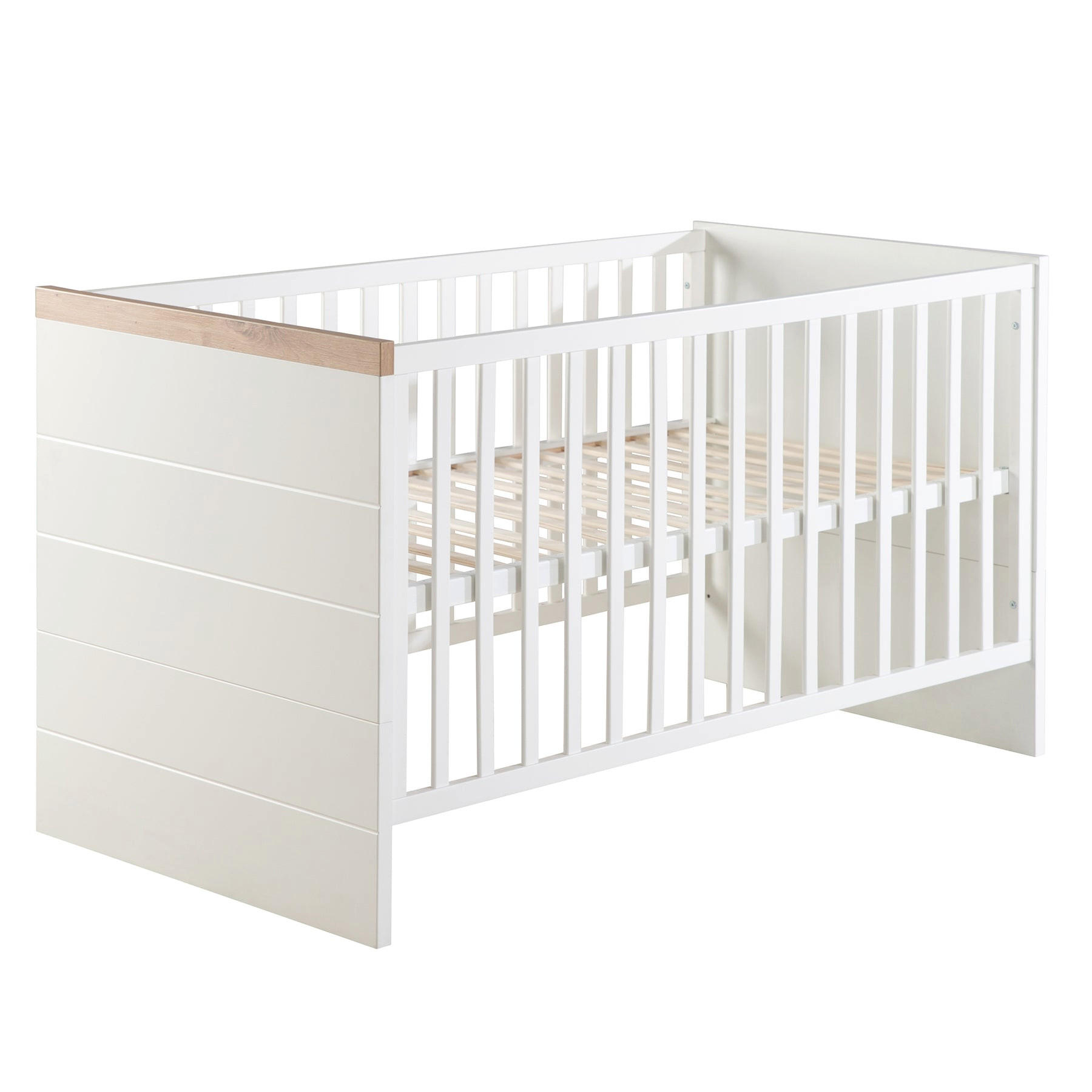 BABYBETT Nele 70 x 140 cm - Weiß, Holzwerkstoff (70/140cm) - Roba