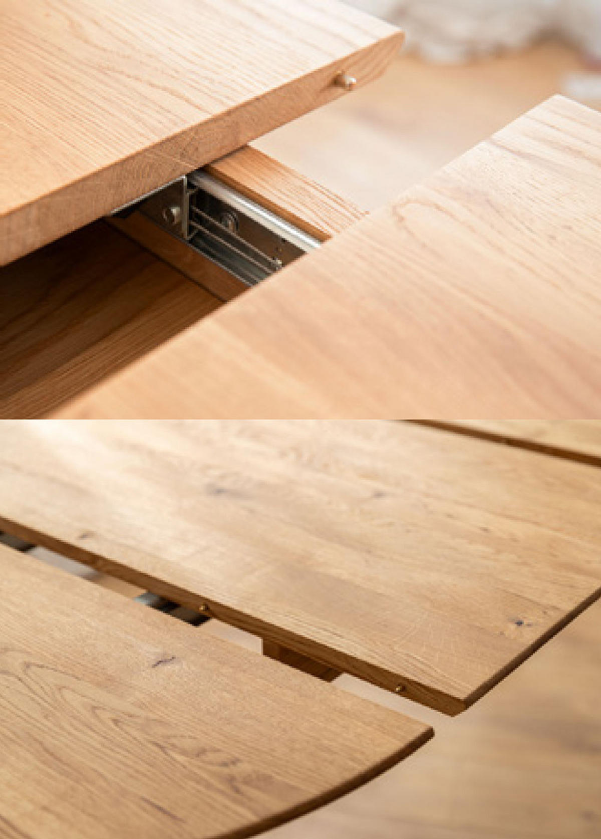 ESSTISCH Orbetello Eiche Natur 110-160 / 110 / 74,5cm - Eichefarben, Holz (110/160/74.5cm) - Feldmann-Wohnen