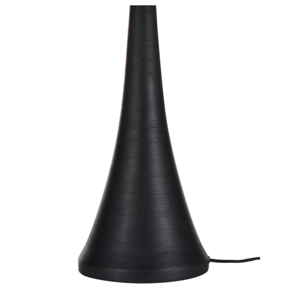 TISCHLEUCHTE Schwarz Pellejas - Schwarz, Textil (22/22/47cm) - Beliani