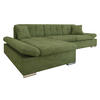 ECKSOFA Malwi Premium, Seite: Links - Olivgrün, Holz/Textil (278/161cm) - MIRJAN24
