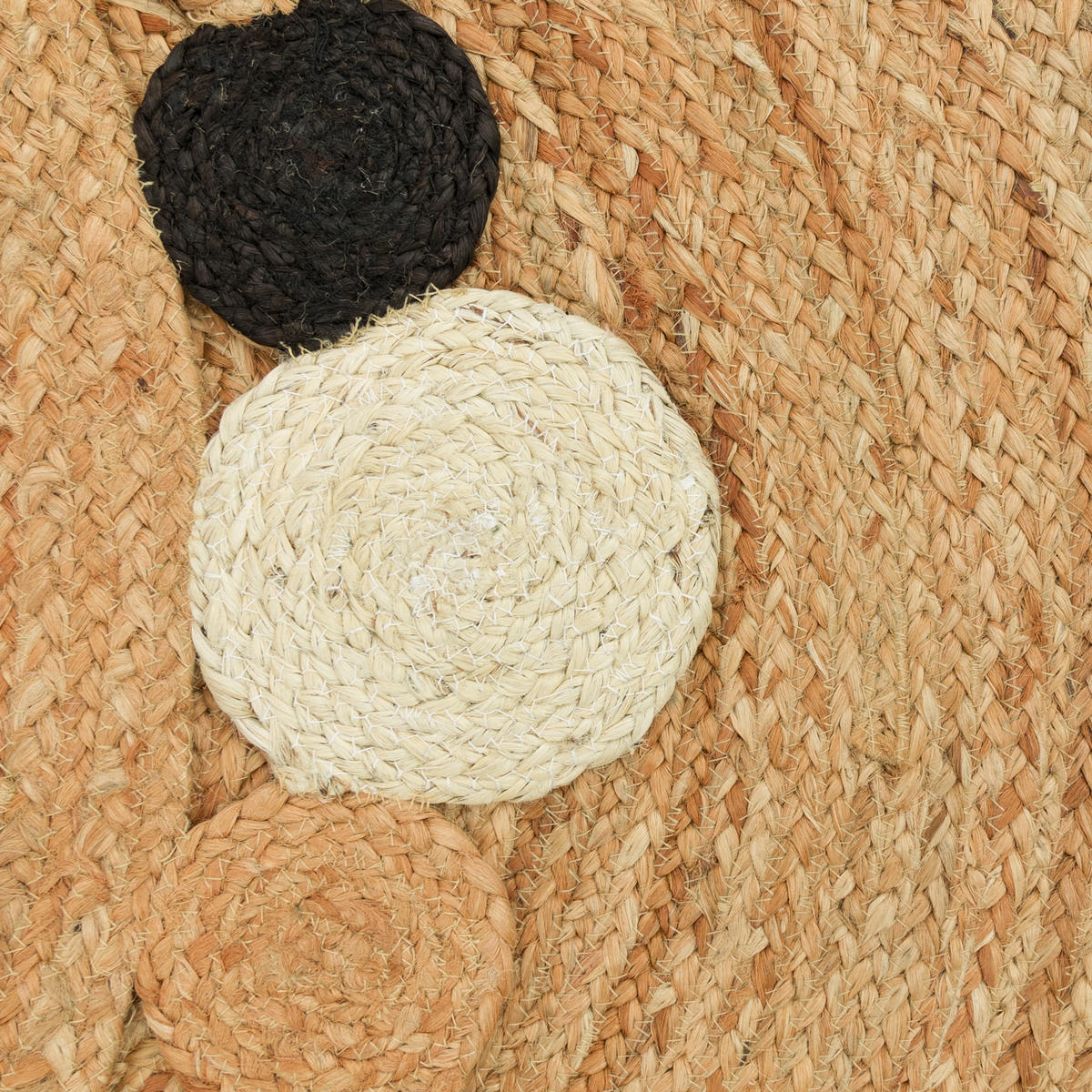HOCHFLORTEPPICH 120/120 cm Viborg 592 - Schwarz, Textil (120/120cm) - Paco Home