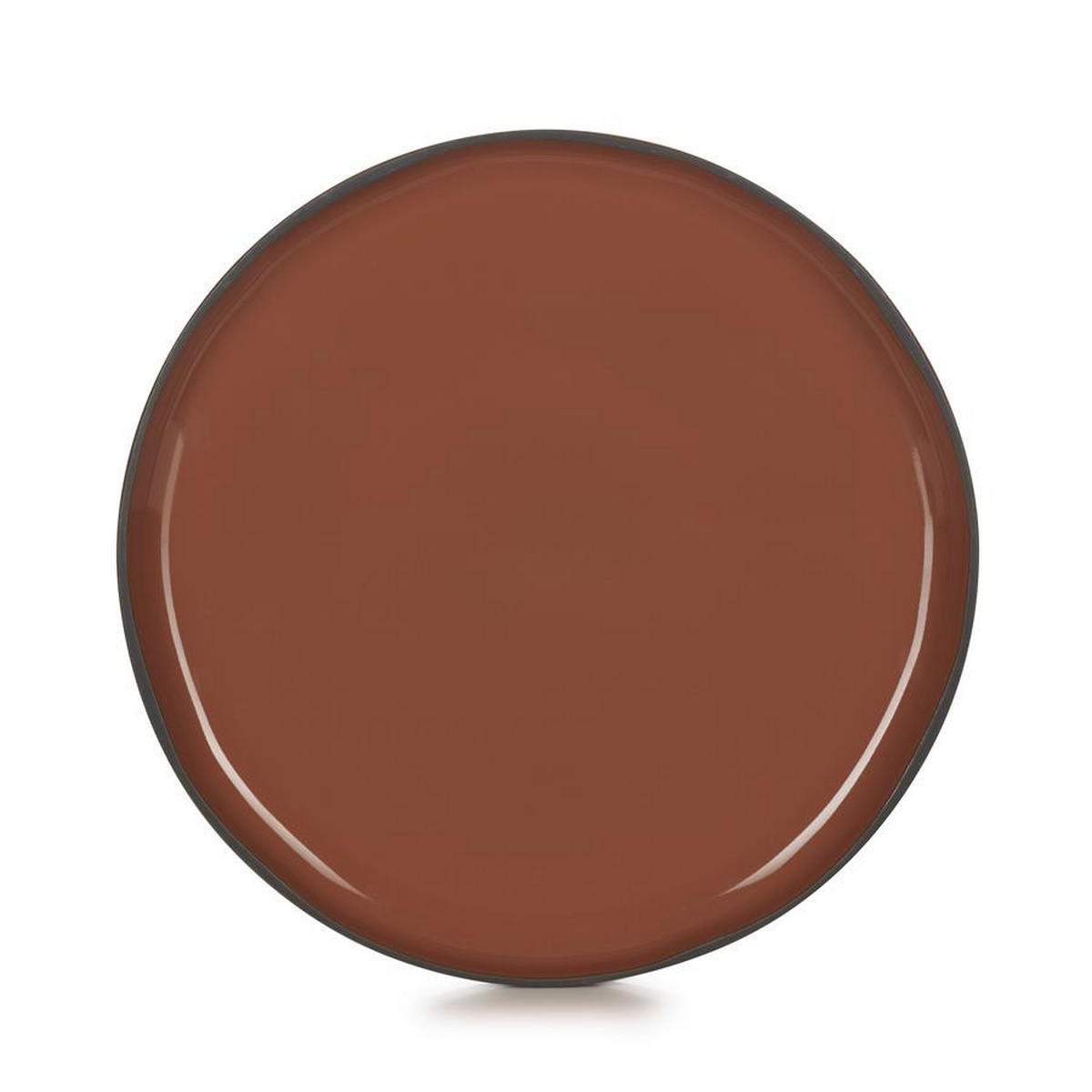 TELLER FLACH CARACTERE 26 cm Zimt - Braun, Keramik (26cm) - Revol Porcelaine France