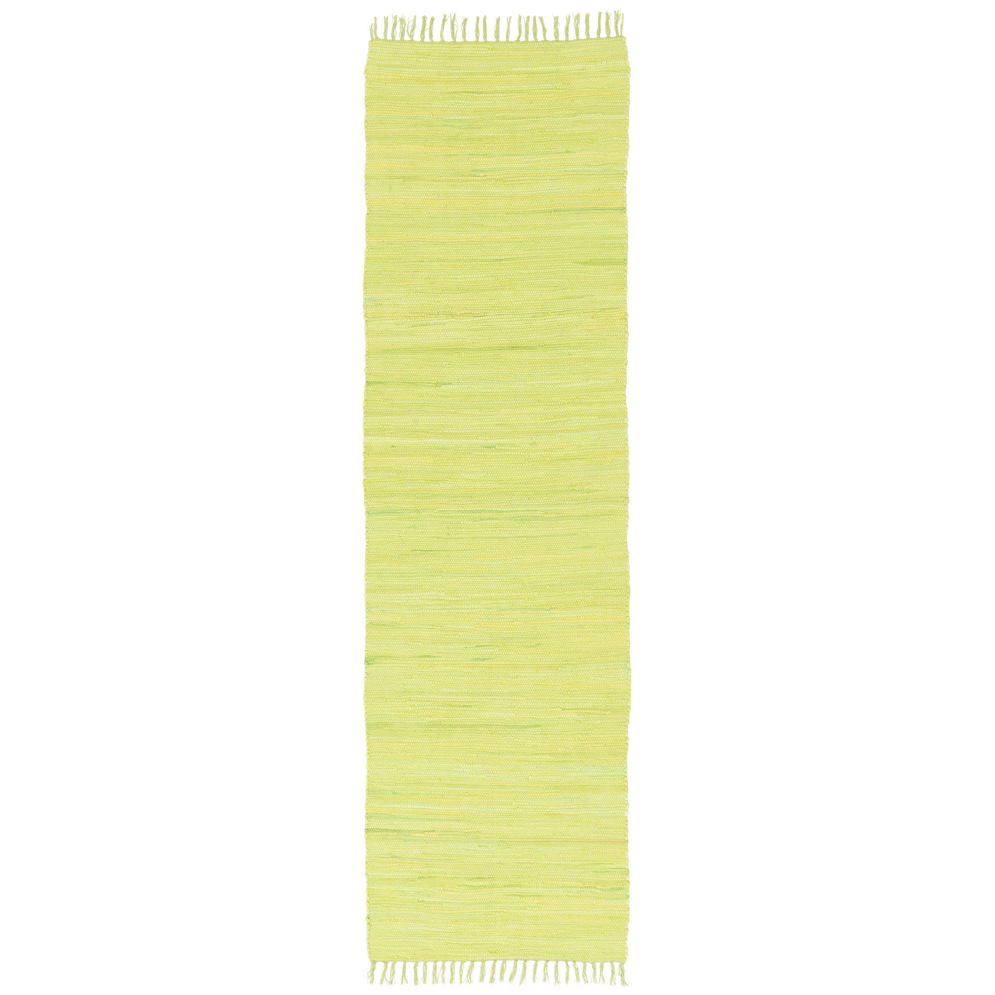 BAUMWOLLE NATUR TEPPICH LÄUFER JOLLY COTTON - Limette, Textil (90/160cm) - Pergamon