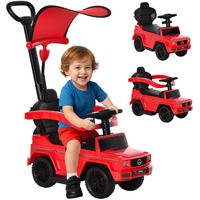 RUTSCHFAHRZEUG DE-16995 mit Klaxon, Sonnenschirm & Fußstütze Rot - Rot, Kunststoff (85.5/40.5/95cm) - ComfortXL
