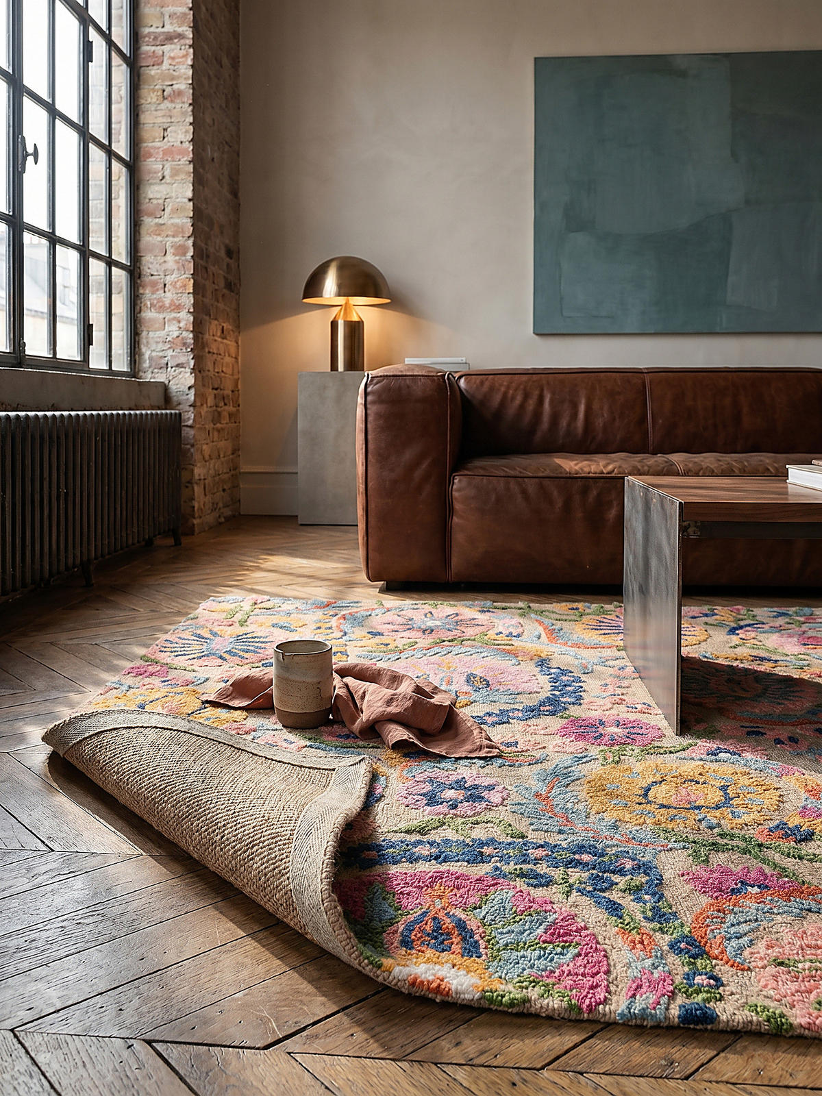 TEPPICH aus Wolle HEDDA in Bunt, floral, 200 x 300 cm - Multicolor, Textil (300/200cm) - KADIMA DESIGN