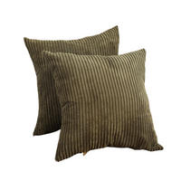 KISSENHÜLLE Plüsch bräunlich-grün 45*45cm - Salbeigrün, Textil (45/45cm) - Kaket