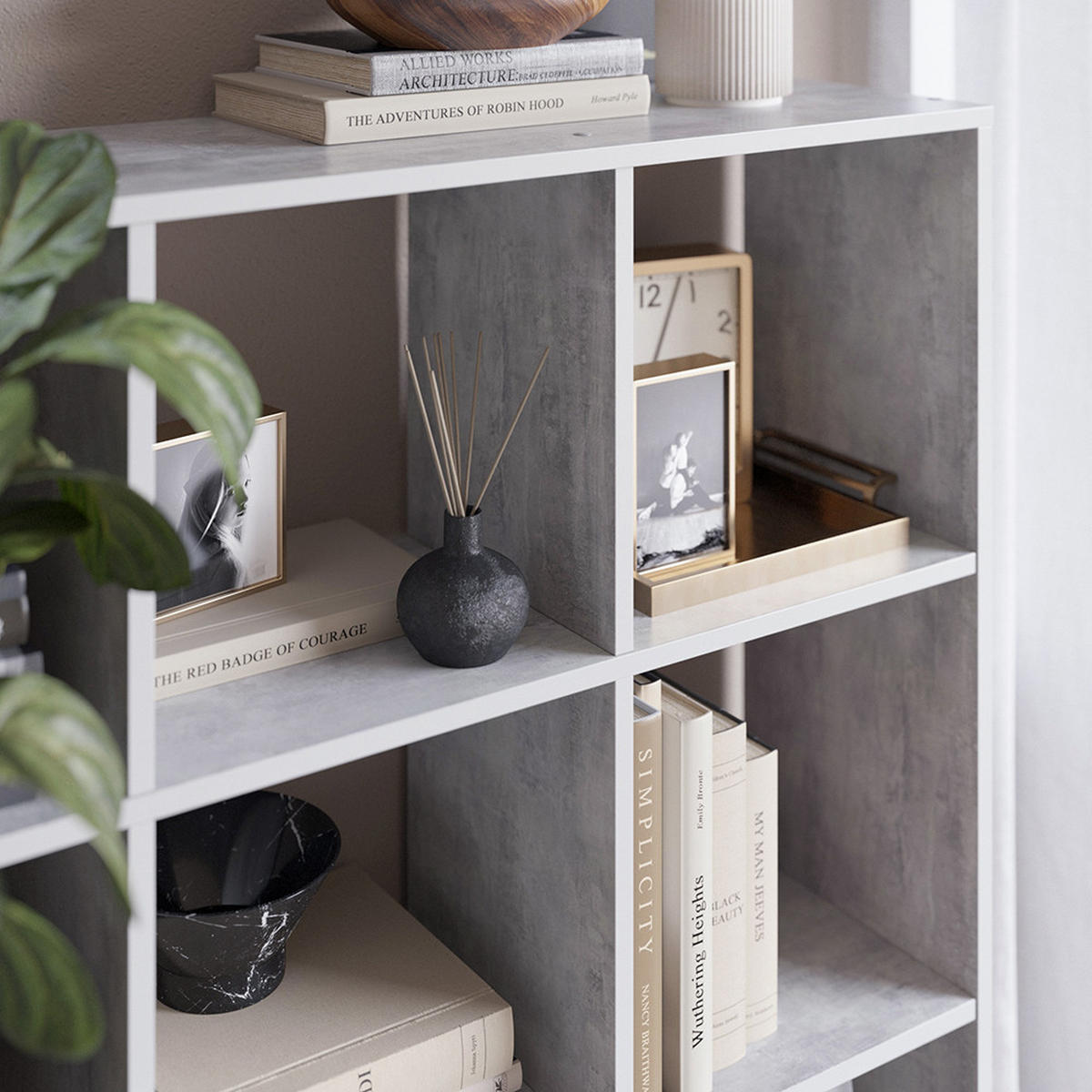 RAUMTEILER Nove Grau 104 x 108 cm - Grau, Holzwerkstoff (104/108/29cm) - Vicco