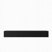 LOWBOARD LIVO 300/41/40 cm, Hängender TV-Schrank Schwarz - Schwarz, Holzwerkstoff (300/41/40cm) - MASSENO