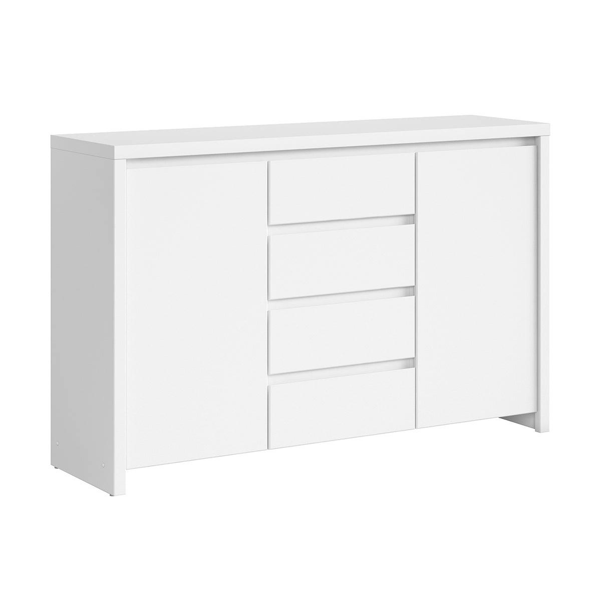 SIDEBOARD Soren Weiß matt - Weiß, Holzwerkstoff (143.5/92/40.5cm) - Petits-meubles