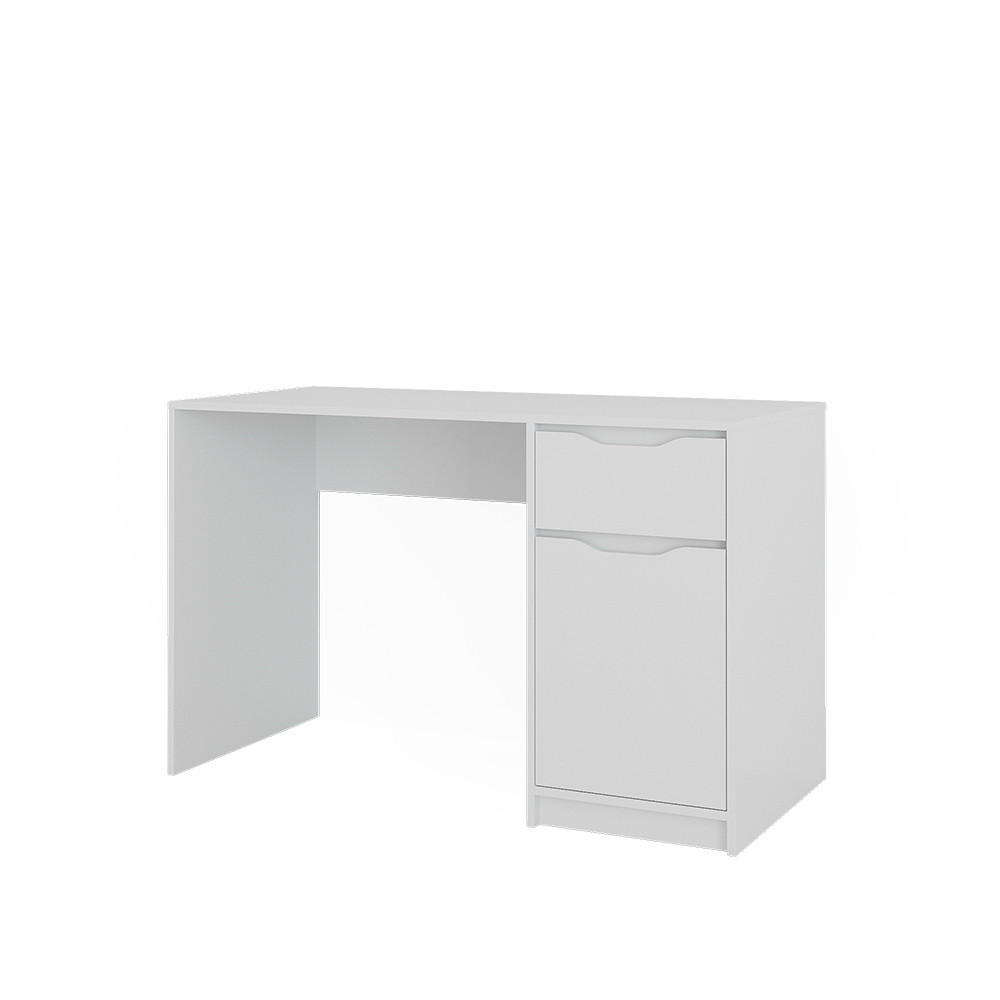 SCHREIBTISCH Ruben Weiß 120 x 55 cm mit Schublade - Weiß, Holzwerkstoff (55/120/75.6cm) - Vicco