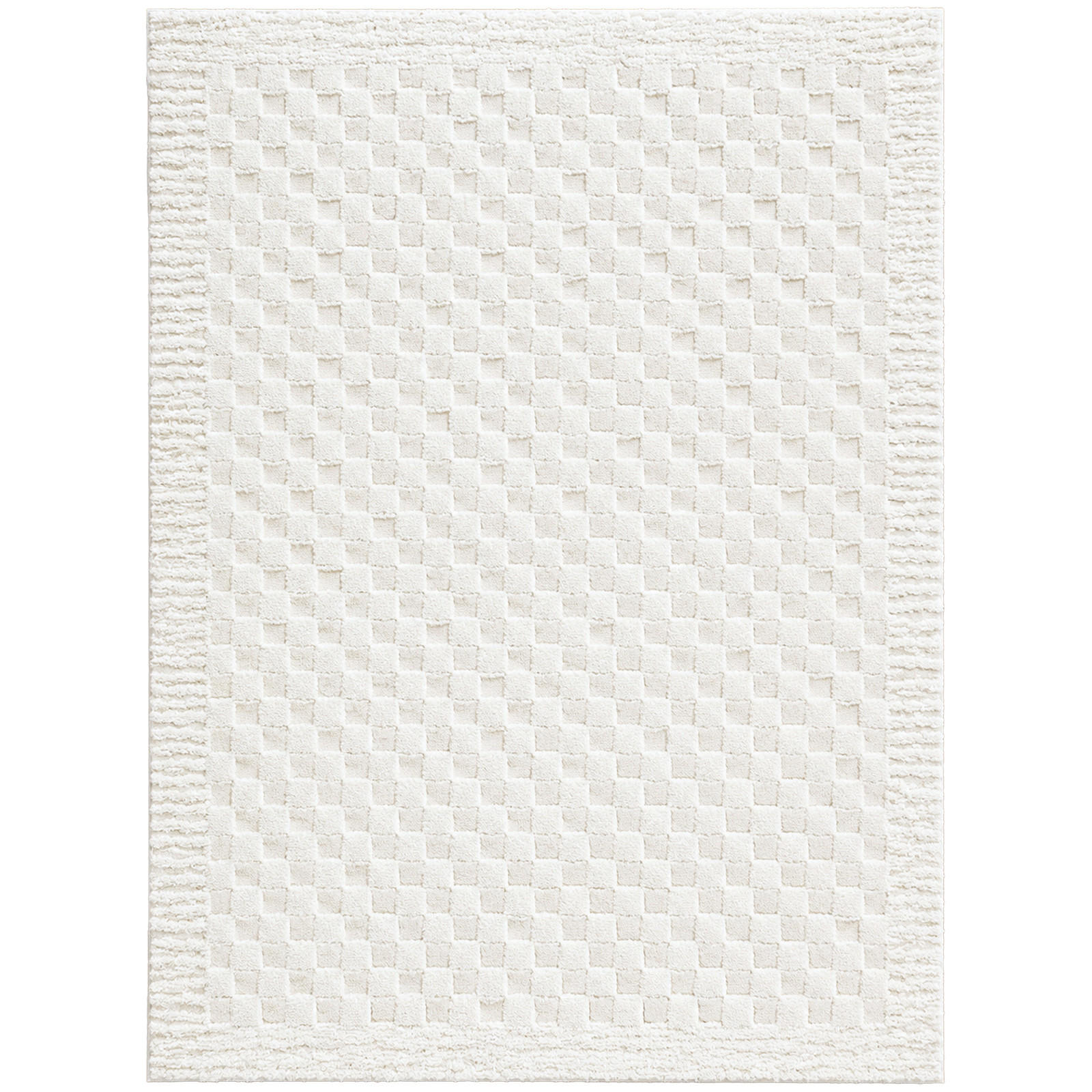 KURZFLORTEPPICH Ekta 200/275 cm Elfenbein - Weiß, Textil (200/275cm) - LIVABLISS