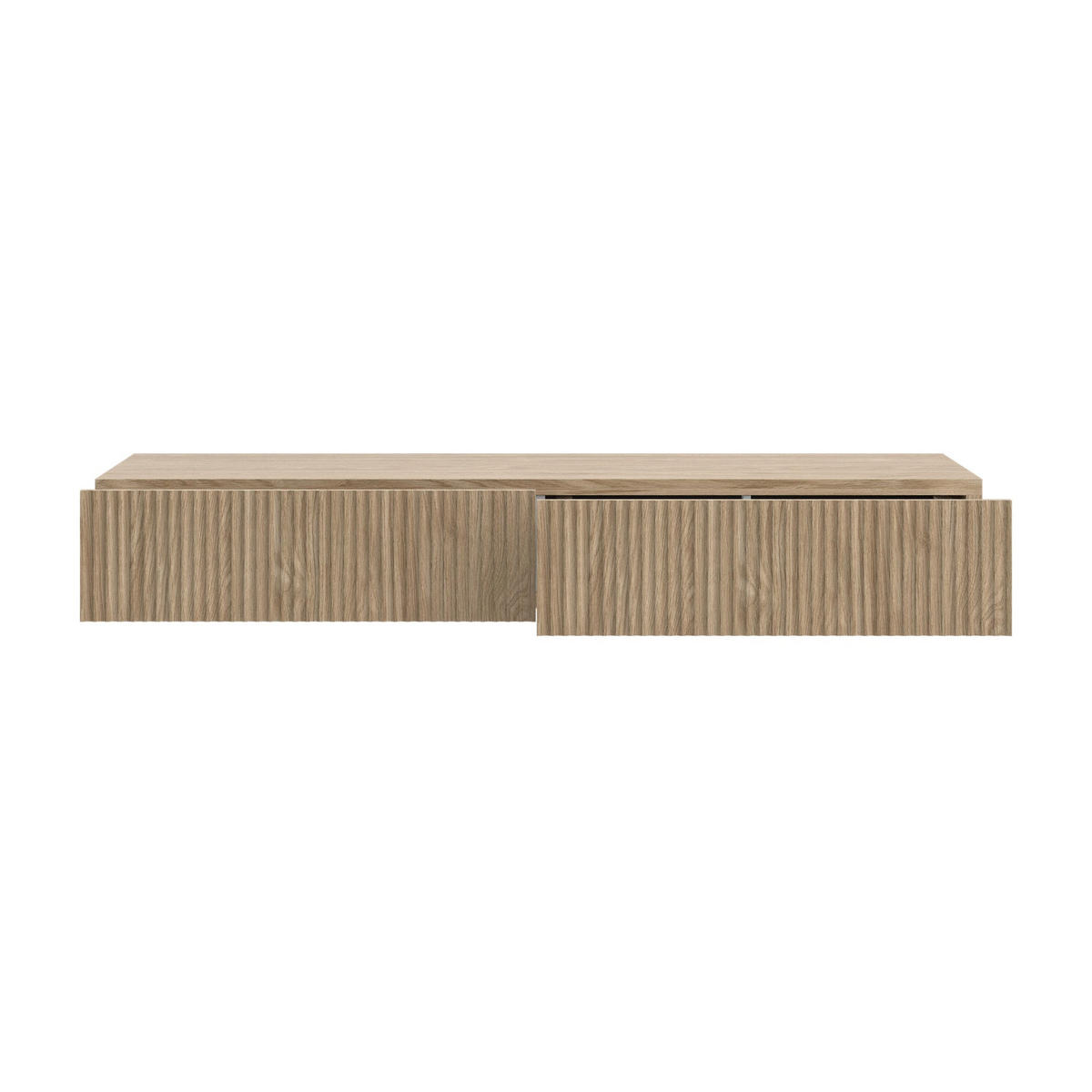 WANDKONSOLE Nolie Eichenholzoptik 110 cm - Eichefarben, Holzwerkstoff (110/17/40cm) - Selsey