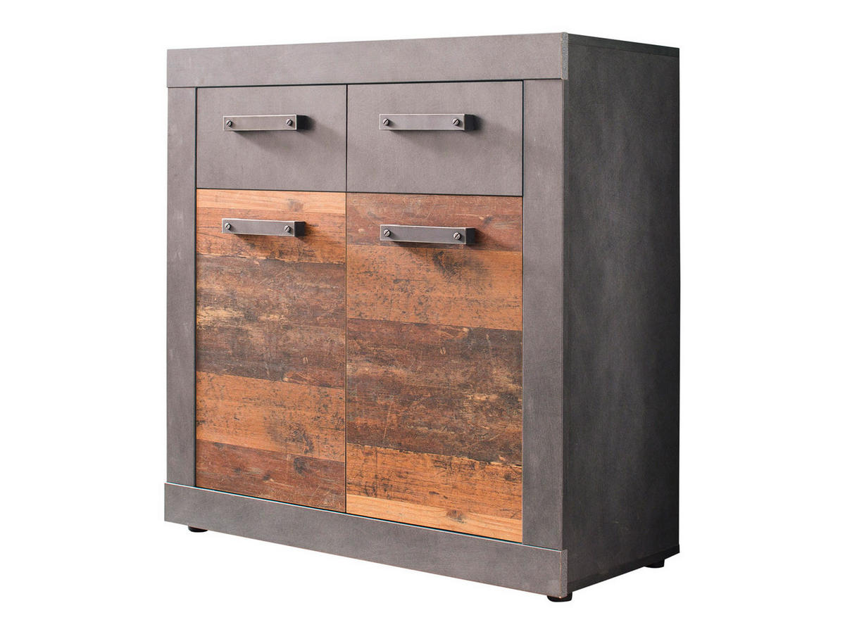 KOMMODE Grau - Grau, Holzwerkstoff (82/86/37cm) - ebuy24