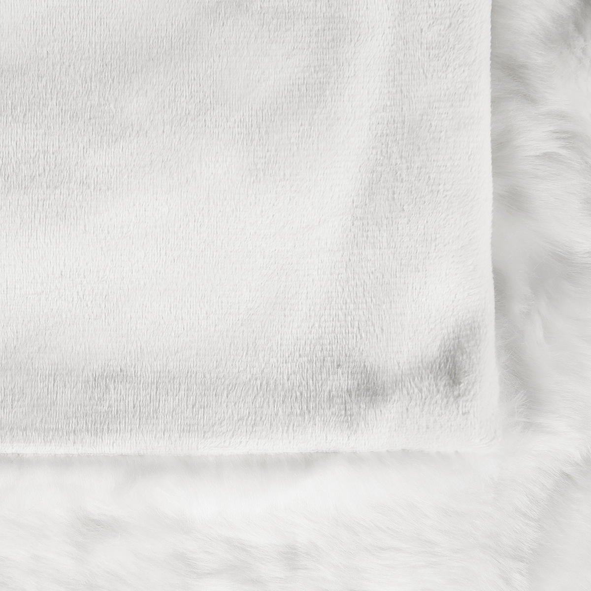DECKE Cremeweiß Tourza 180/220 cm - Ecru, Textil (180/220cm) - Beliani