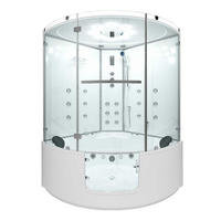 WHIRLPOOL Dampfdusche K60-WS-TH - Weiß, Glas/Kunststoff (140/210/140cm) - AcquaVapore by Sandra Jentho