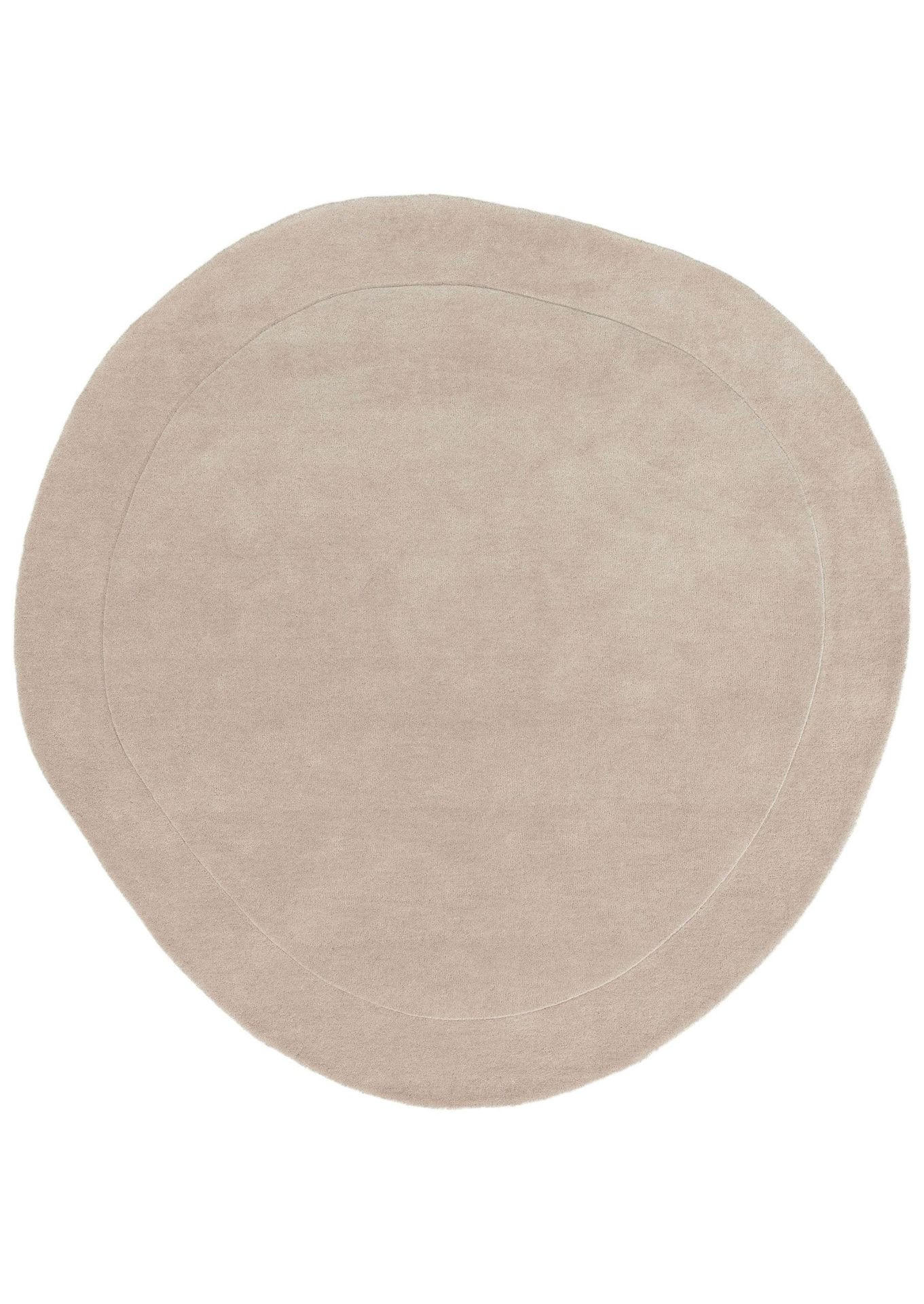 TEPPICH Wollteppich Shape Beige - Beige, Textil (200/1cm) - KUNSTLOFT