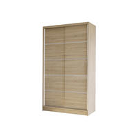 SCHWEBETÜRENSCHRANK Diego IV - Sonoma Eiche, Holzwerkstoff/Metall (100/200/58cm) - MIRJAN24