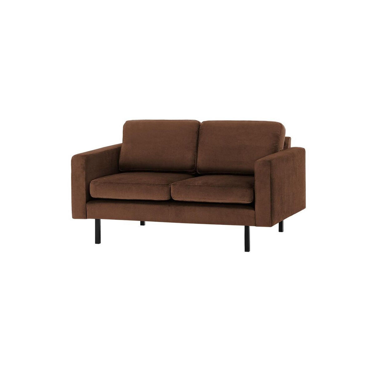 ZWEISITZER-SOFA Lioni-Kronos 6 - Braun, Holz/Textil (143/84/94cm)