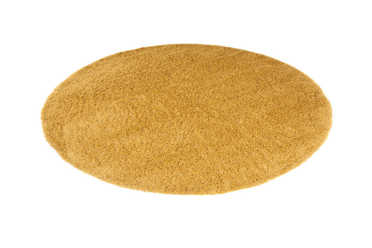 TEPPICH ESSENCE ROUND Gelb 240/240 cm - Gelb, Textil (240/240cm) - Tapiso