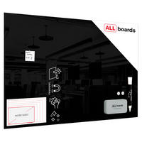 GLASBOARD - Schwarz 150x100cm - Schwarz, Glas (150/100/0.7cm) - ALLboards