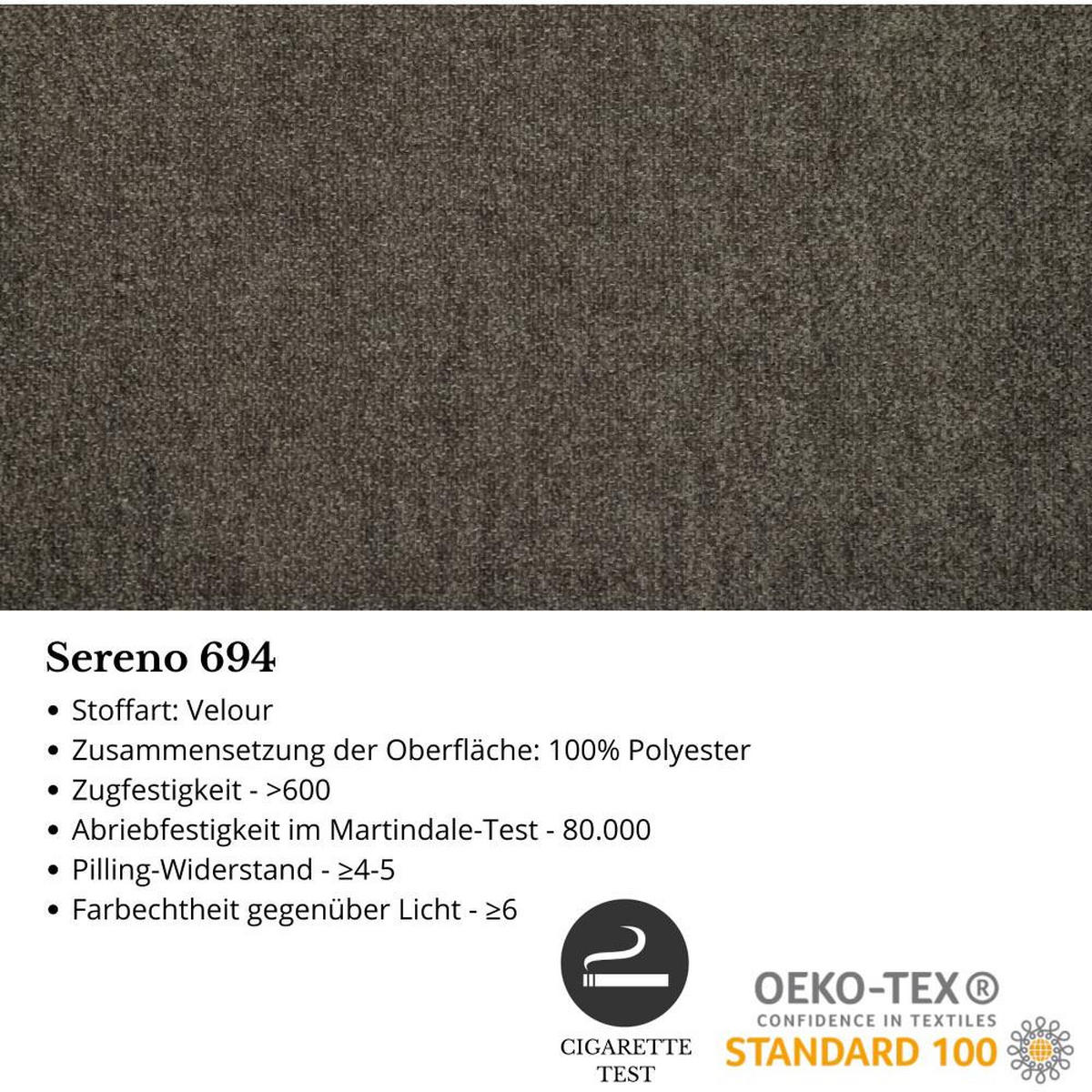 ECKSOFA Parma ohne Schlaffunktion grau rechts - Schwarz/Grau, Textil (314/224cm) - Beautysofa