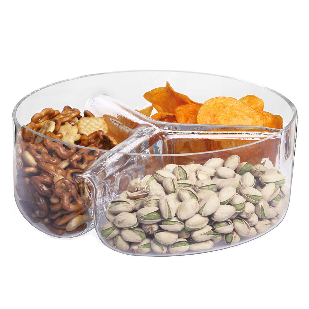 Krosno Glass Salatschüssel Transparent 24x8x24 cm