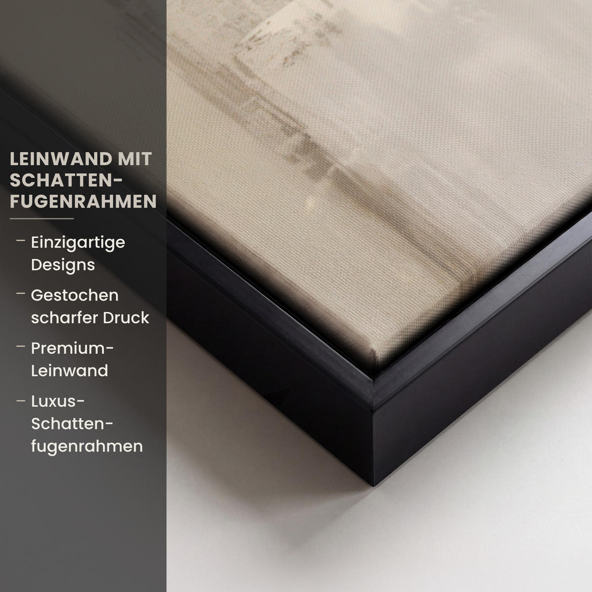 LEINWAND Bilder mit Rahmen - Moderne Kunst - Abstrakt - Beige - 40x60 - Beige, Textil (40/60cm) - MuchoWow