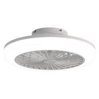 DECKENVENTILATOR DE-16360 46 cm blattlos & dimmbar Weiß - Weiß, Kunststoff (45.7/45.7/14.5cm) - ComfortXL