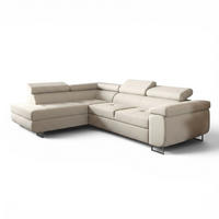 ECKSOFA Jade Mit Schlaffunktion - Beige, Holzwerkstoff/Textil (202/275cm) - Fun Möbel