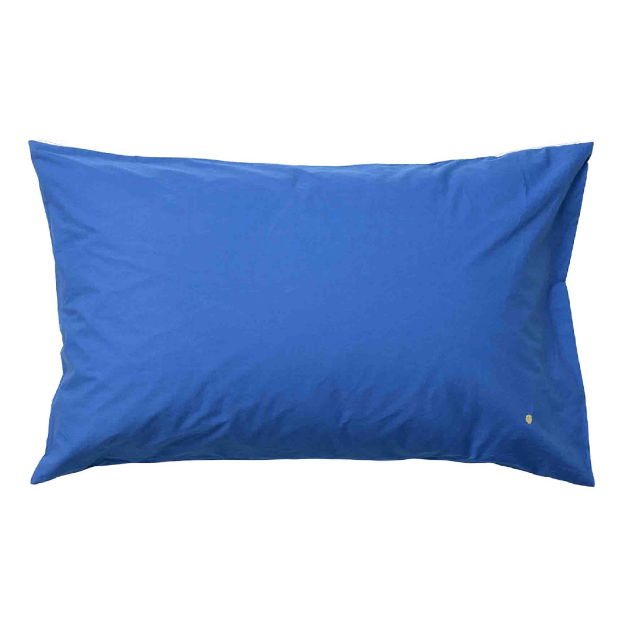 KOPFKISSENBEZUG Céleste so blau 80 x 50 cm - Blau, Textil (80/50cm)