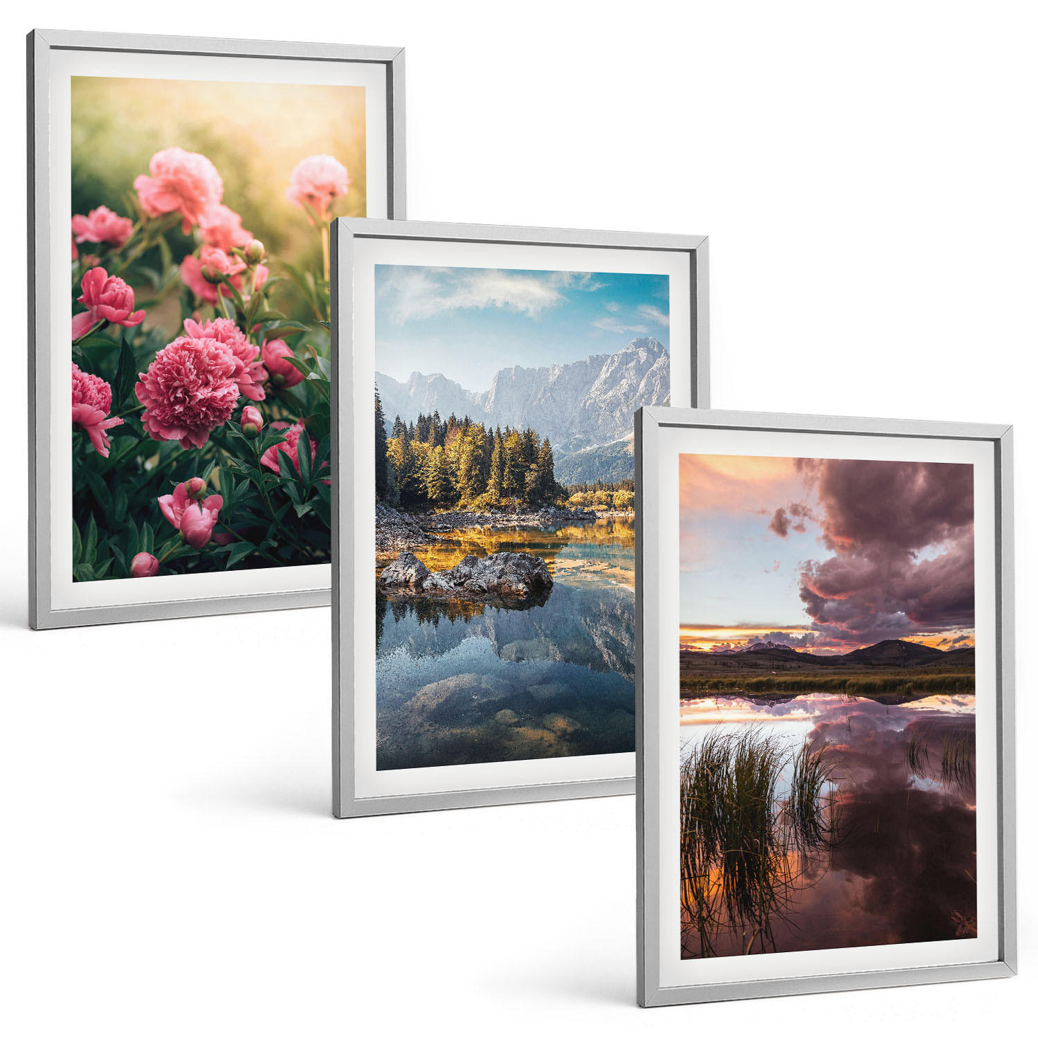 Tulup Bilder Silber 40x60 cm