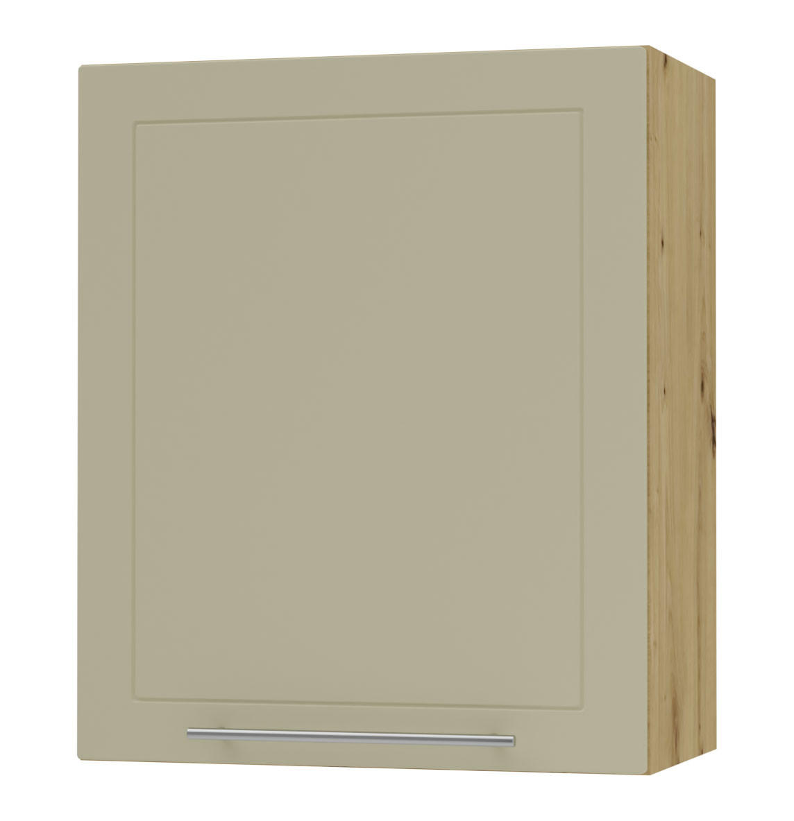 KÜCHENHÄNGESCHRANK Kvantum W2/60 Vanille Matt / Eiche Artisan Matt 60 / 32,5 / 72cm - Creme/Eiche Artisan, Holz/Holzwerkstoff (60/72/32.5cm) - Feldmann-Wohnen