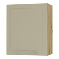 KÜCHENHÄNGESCHRANK Kvantum W2/60 Vanille Matt / Eiche Artisan Matt 60 / 32,5 / 72cm - Creme/Eiche Artisan, Holz/Holzwerkstoff (60/72/32.5cm) - Feldmann-Wohnen
